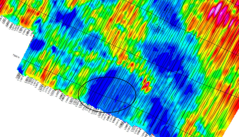 Geophysical Magnetic Data Survey Image